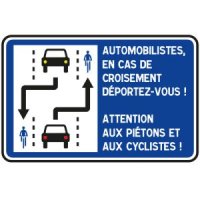 panneau voies partagées
