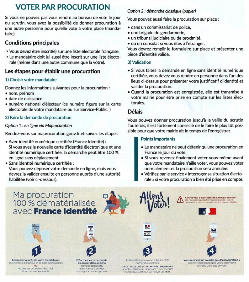 Vote par procuration