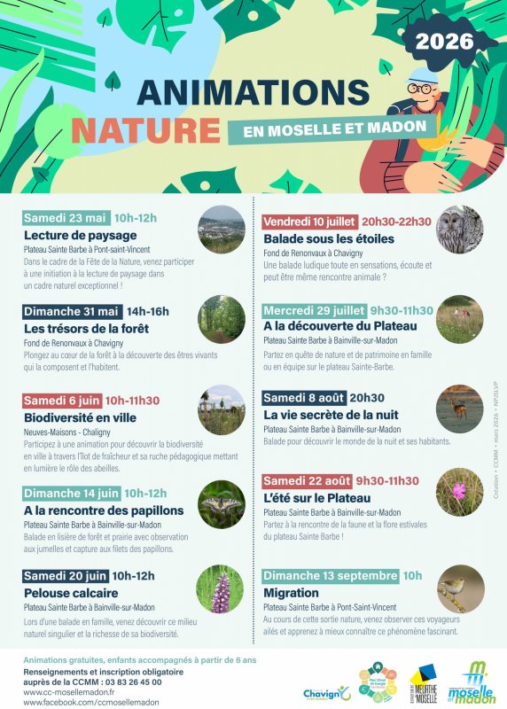 Animations Moselle & Madon 2026