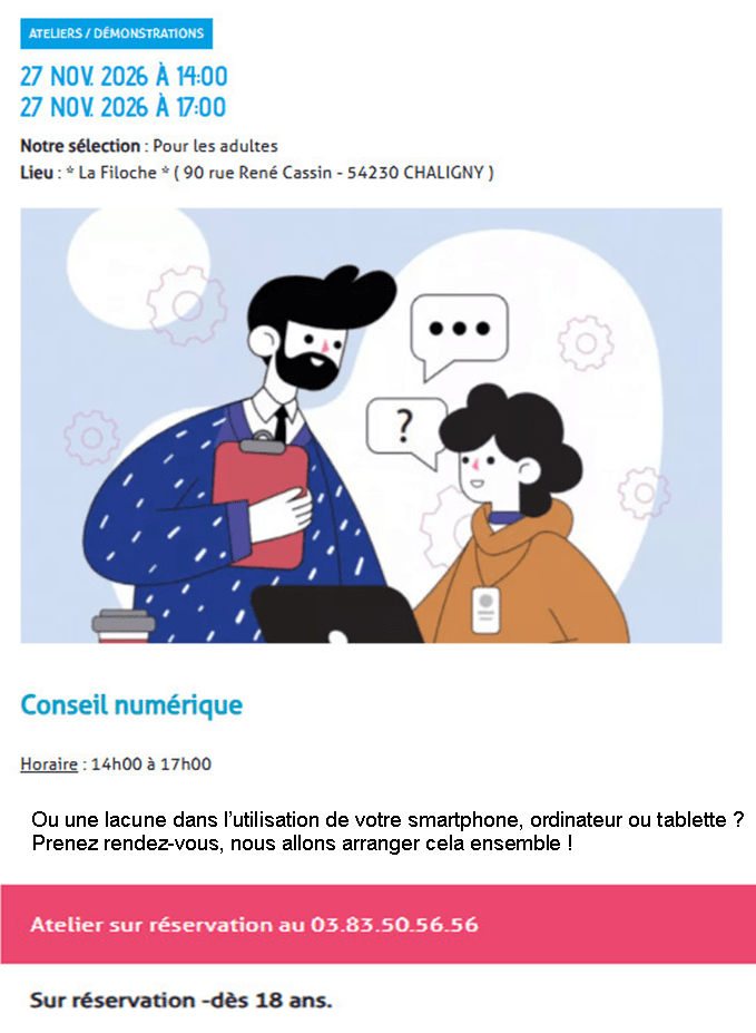 Atelier numérique