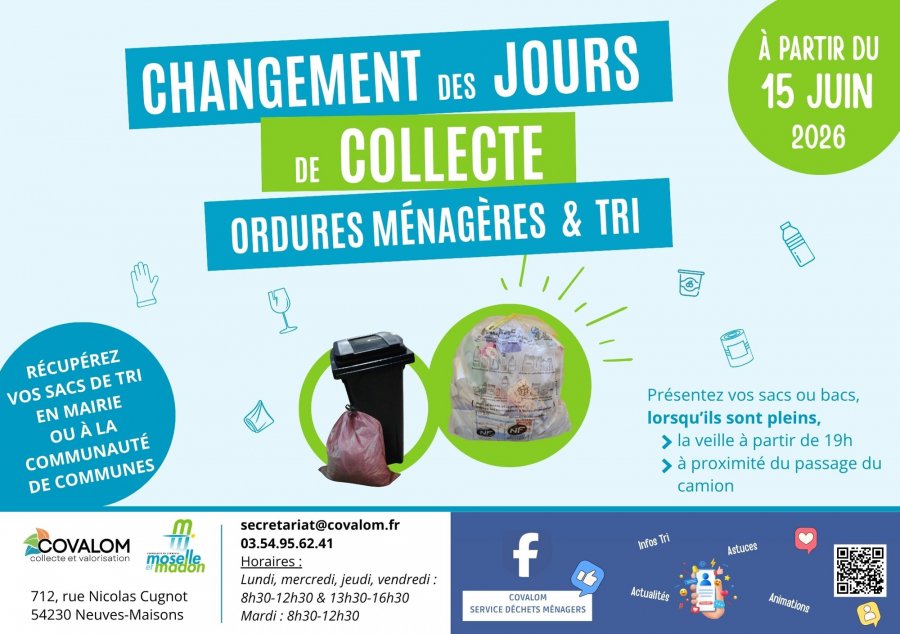 Changement de jours