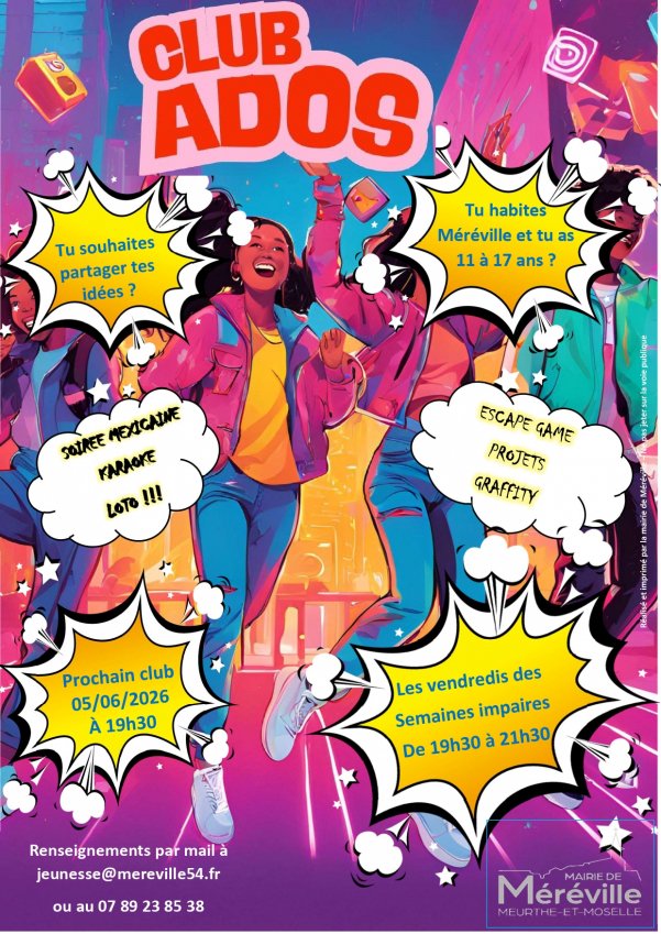 Club ados flyer