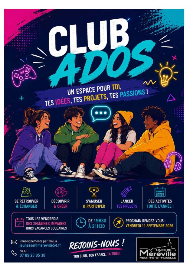 Club ados flyer