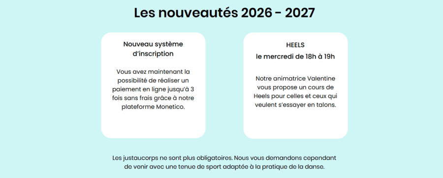 Les nouveautés 2026